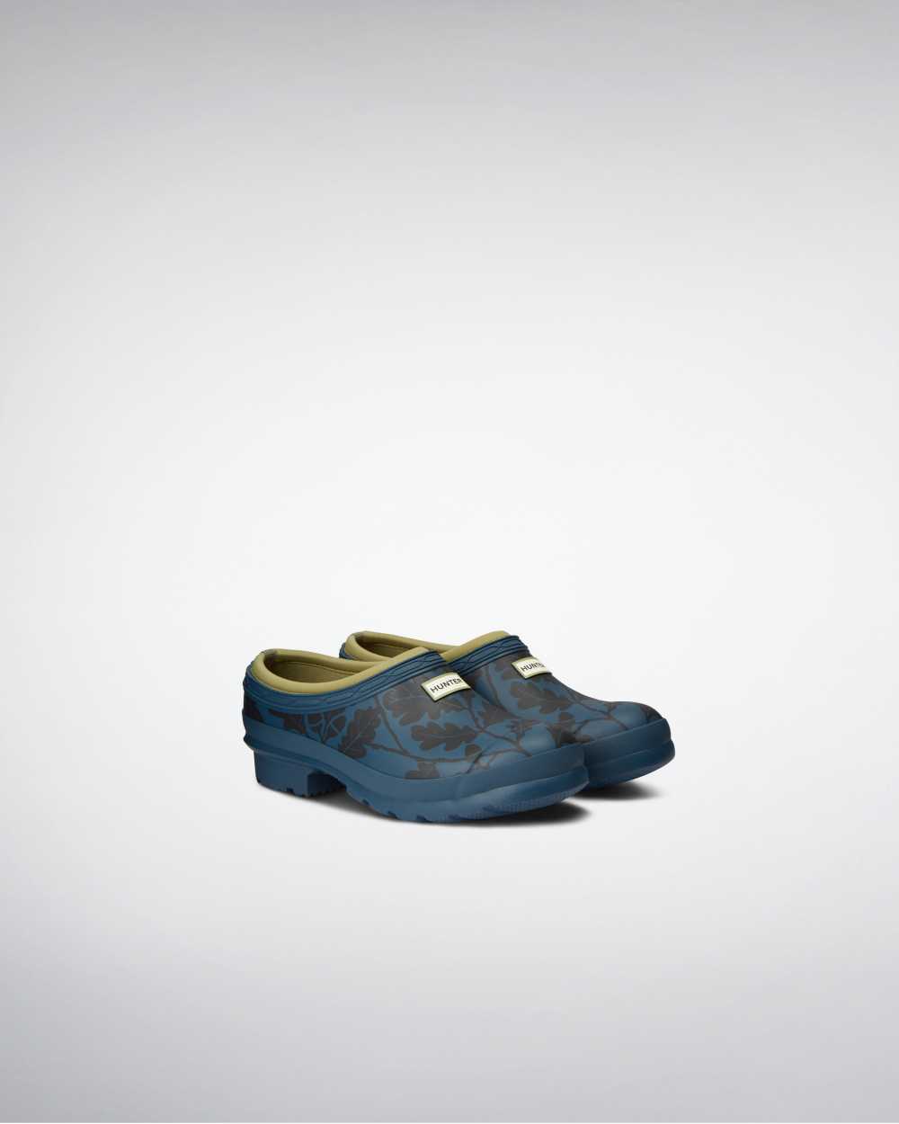 Hunter National Trust Print Gardener Technical Women's Clogs NZ-48470E Blue